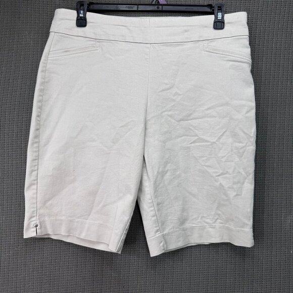 Croft & Barrow Womens Stretch Twill Bermuda Shorts Size 16 Regular - Picture 1 of 8
